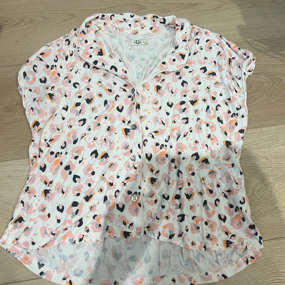 Ugg Cheetah Print Pajama Shirt
